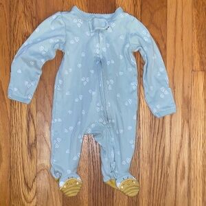 EUC Carters Green Baby One Piece with Yellow Bee 🐝 Accents